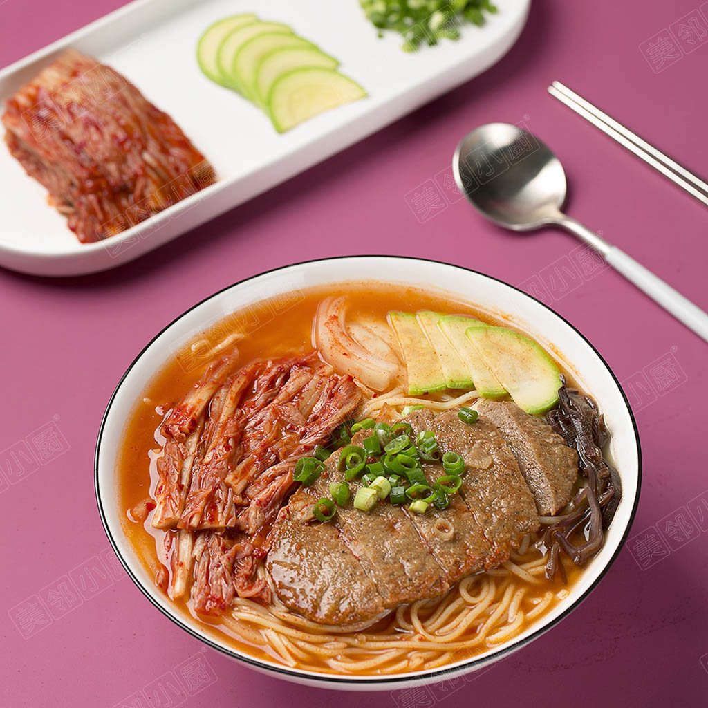 韩式泡菜牛排面
